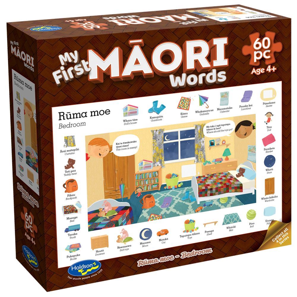 My First Maori Words 60 Pc Puzzle - Ruma moe
