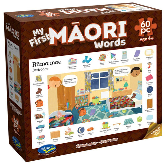 My First Maori Words 60 Pc Puzzle - Ruma moe