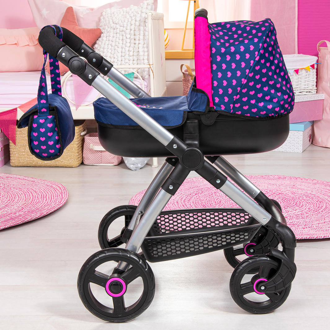 Bayer Style Pram with Handbag - Navy