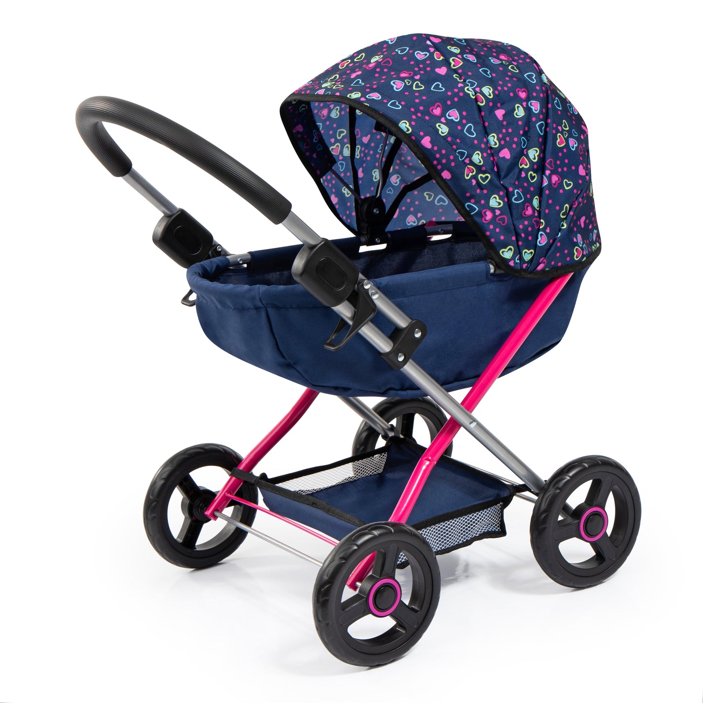 Bayer Cosy Dolls Pram - Navy Mermaid