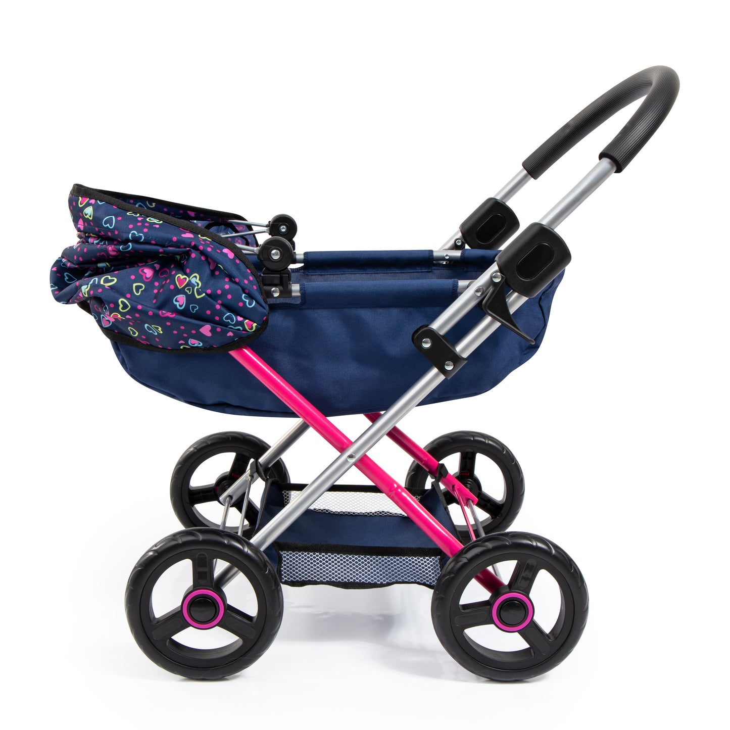 Bayer Cosy Dolls Pram - Navy Mermaid