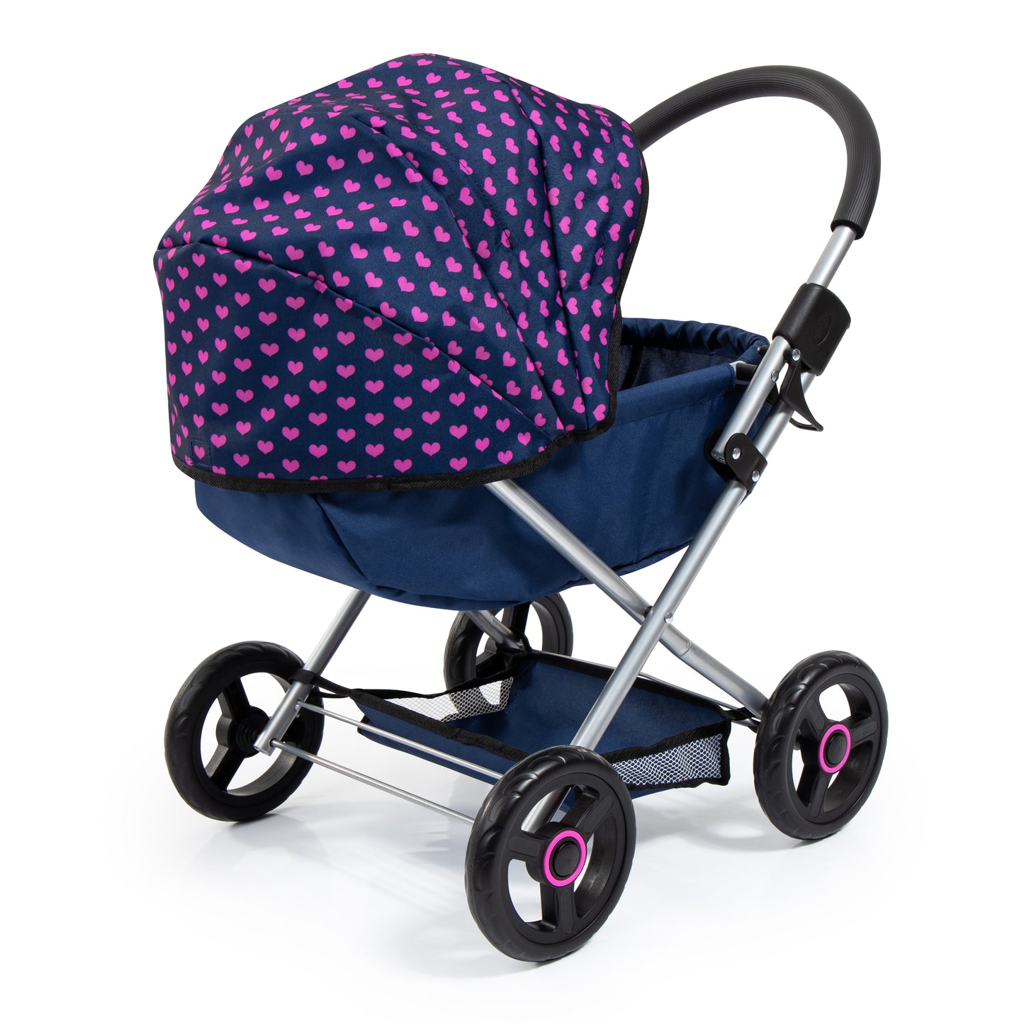 Bayer Cosy Dolls Pram - Navy Unicorn