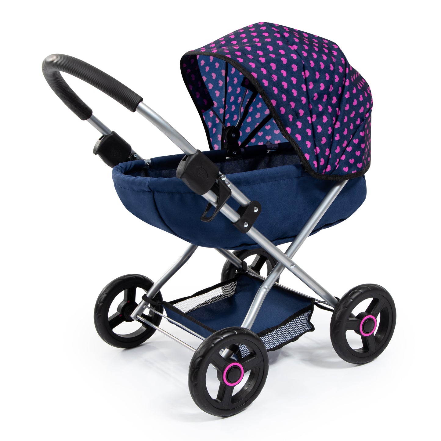 Bayer Cosy Dolls Pram - Navy Unicorn