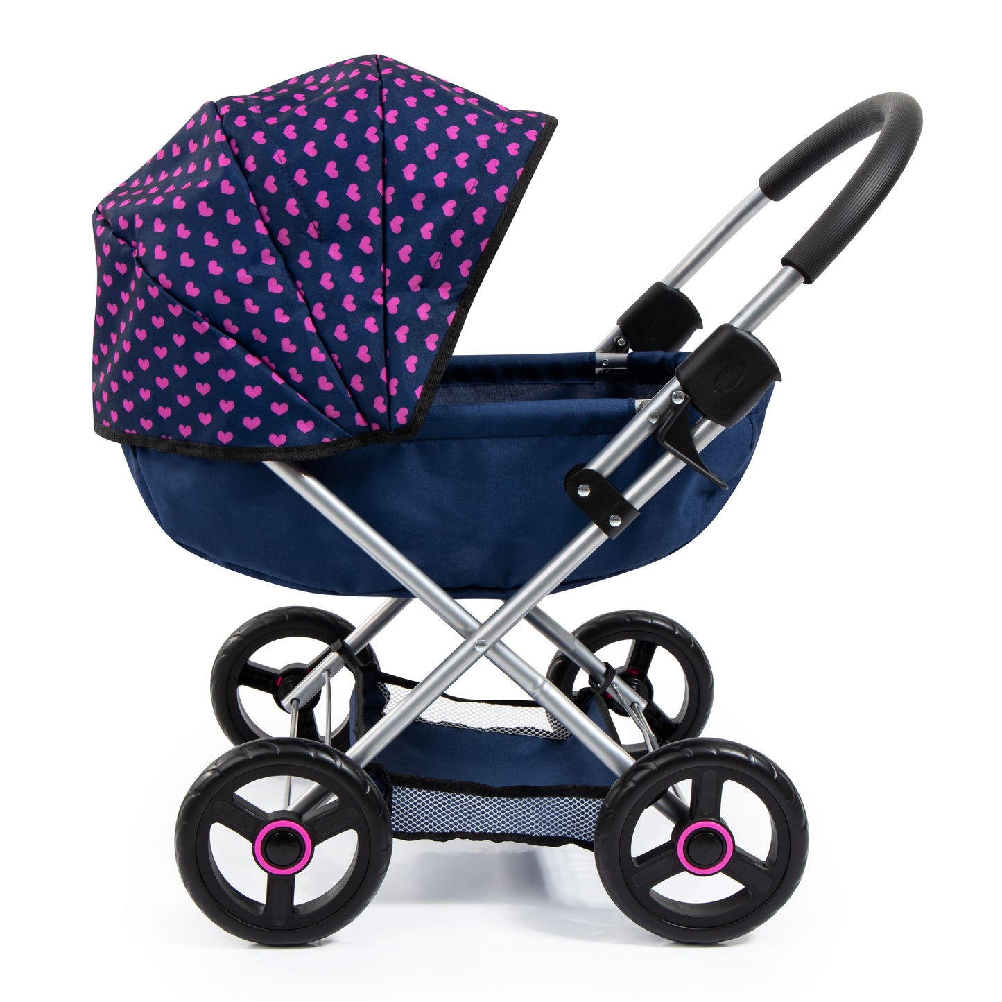 Bayer Cosy Dolls Pram - Navy Unicorn