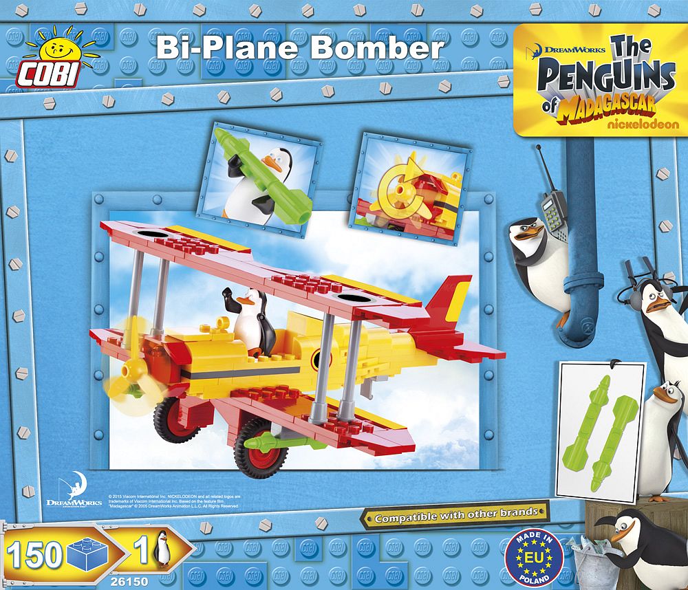 Bi-Plane Bomber - Cobi Penguins