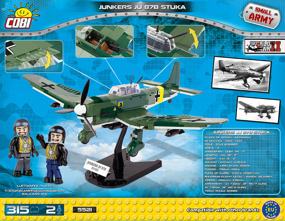 Junkers JU 87B Stuka - Cobi WW2