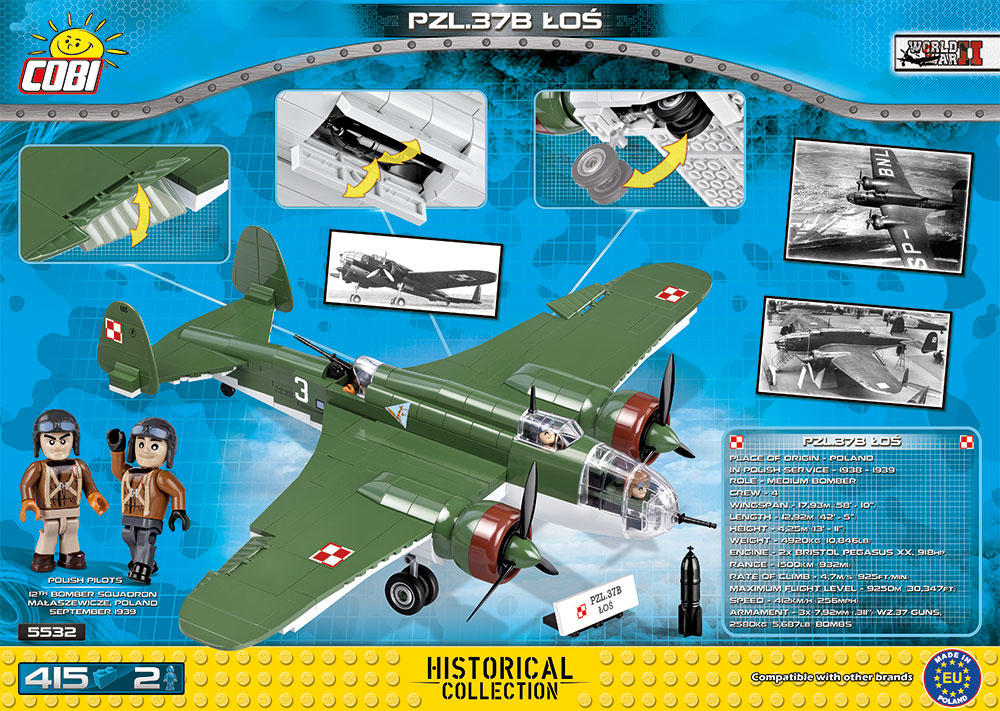 PZL P-37B Los - Cobi WW2