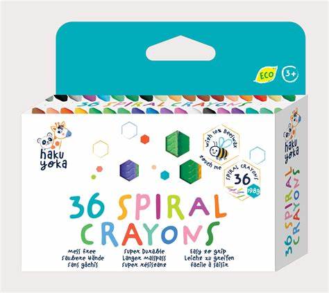 Haku Yoka 36 Spiral Crayons