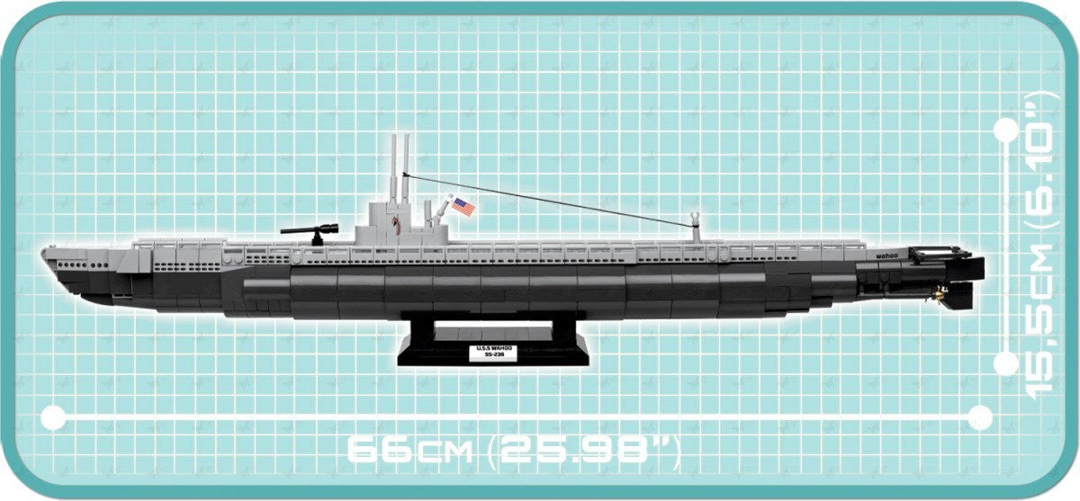 American Submarine USS Wahoo - Cobi WW2