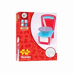 Wooden Kitchen Scales Toy by Big Jigs