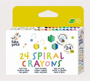 Haku Yoka 24 Spiral Crayons