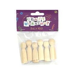 Wooden Dolls Med-Small 6pk