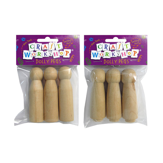 Wooden Dolls Large 3pk
