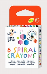 Haku Yoka 6 Spiral Crayons