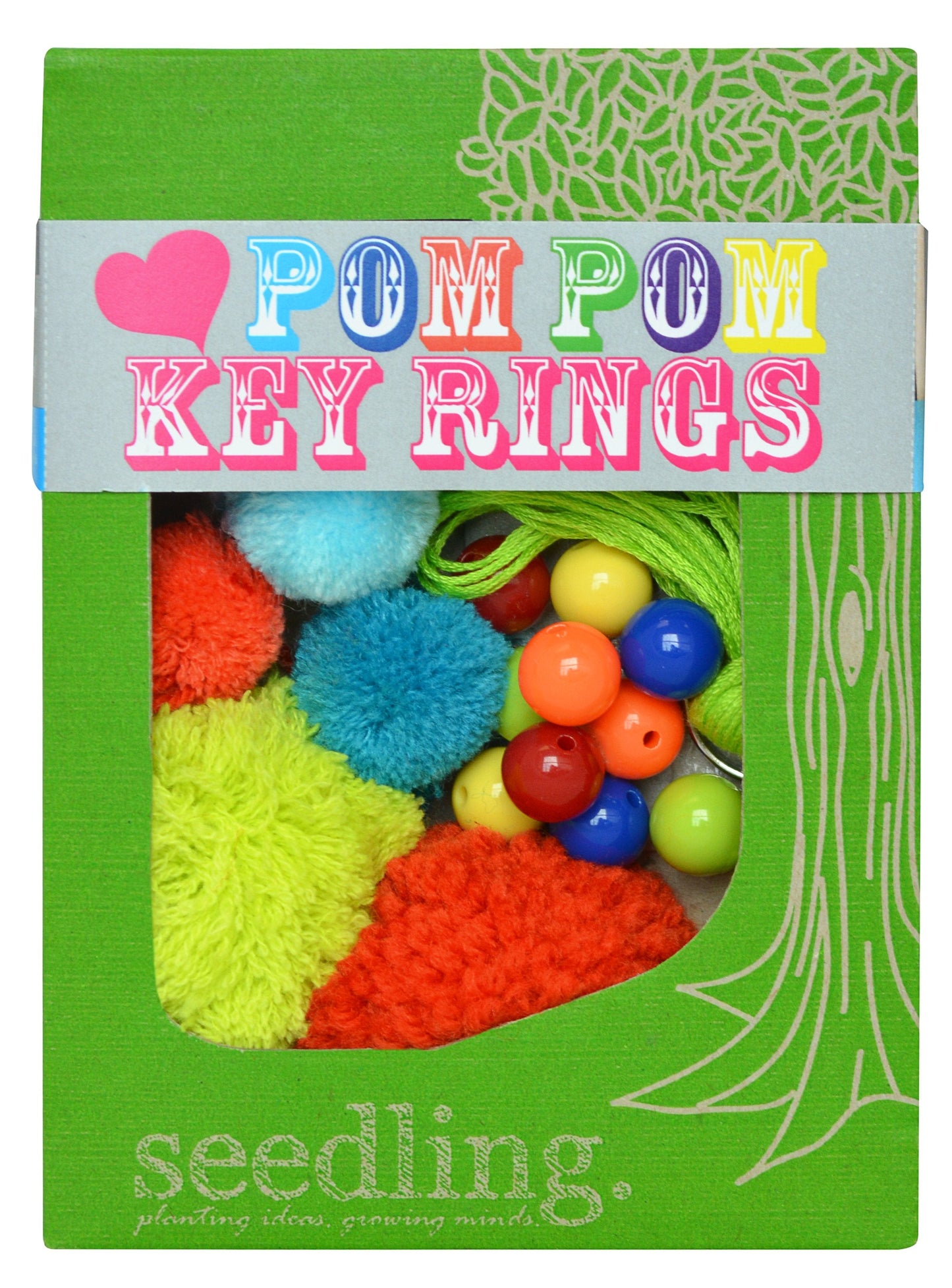 Love Pom Pom Key Rings