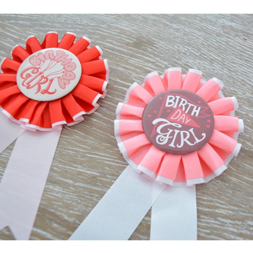 Pocket Money Collection - Birthday Ribbon Badge - Girl