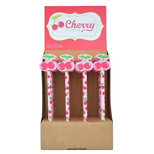 Pocket Money Collection - Cherry Pencil & Eraser