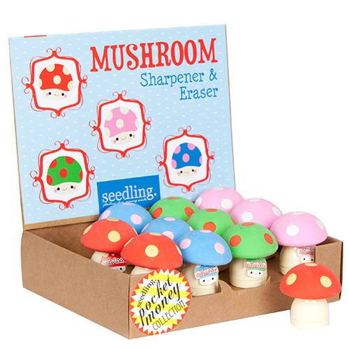 Pocket Money Collection - Mushroom Sharpener & Eraser