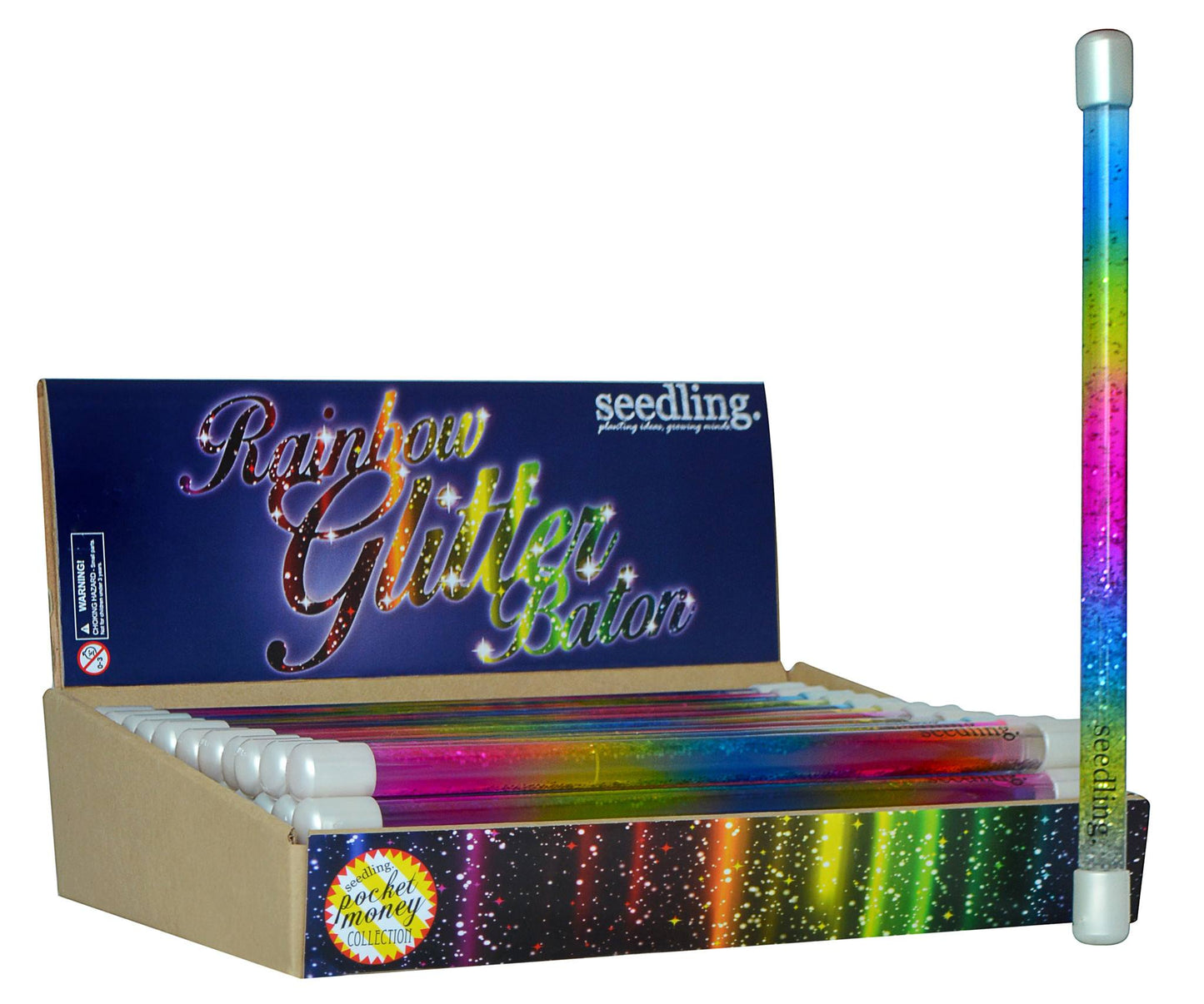Pocket Money Collection - Rainbow Glitter Baton