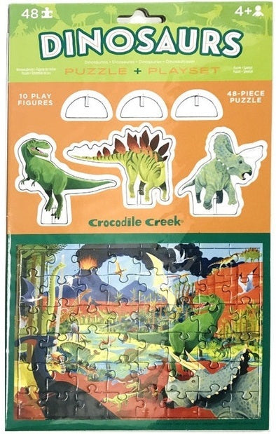 Dinosaurs Puzzle + Playset