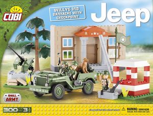 Jeep Willys MB Barracks with Checkpoint - Cobi Small Army