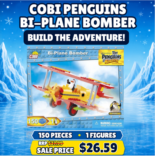 Bi-Plane Bomber - Cobi Penguins