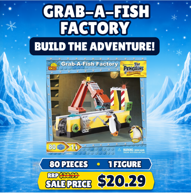 Grab-A-Fish Factory - Cobi Penguins