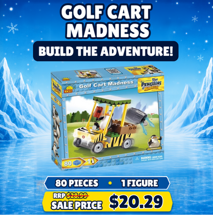 Golf Cart Madness - Cobi Penguins