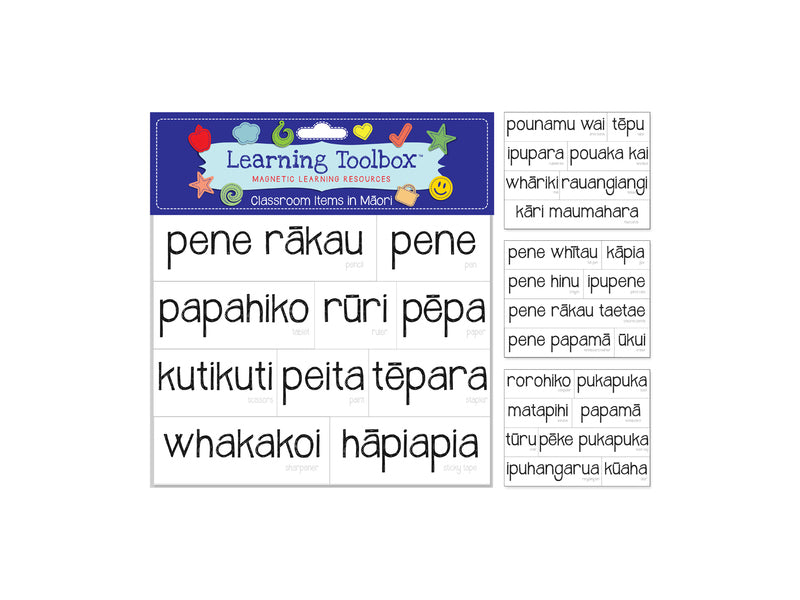 Classroom Items in Maori - Magnetic