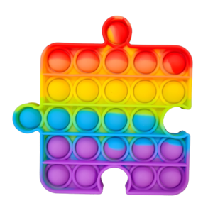 Puzzle Piece Rainbow Pop-it