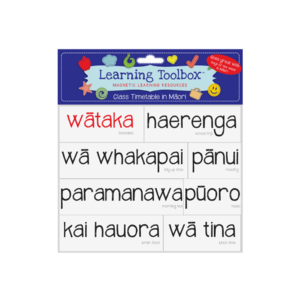 Class time table in Maori - Magnetic