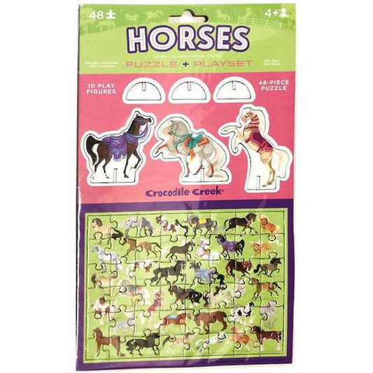 Horses Puzzle + Playset