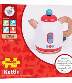 Wooden Kettle Toy by Big Jigs