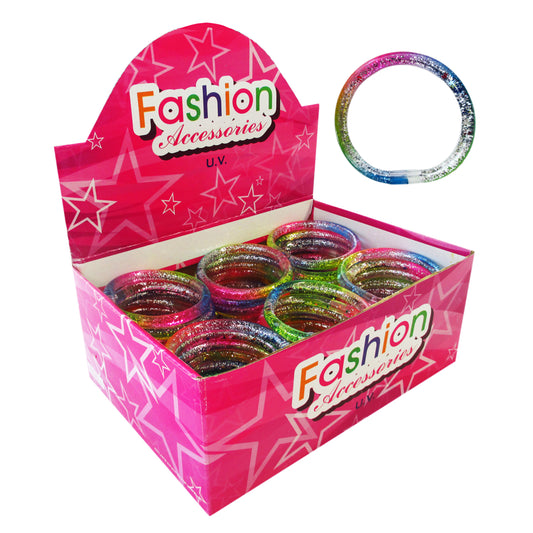 Rainbow Sparkly Glitter Bracelet