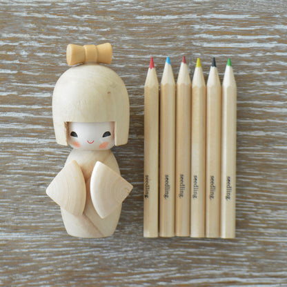 Color Me Kokeshi Doll