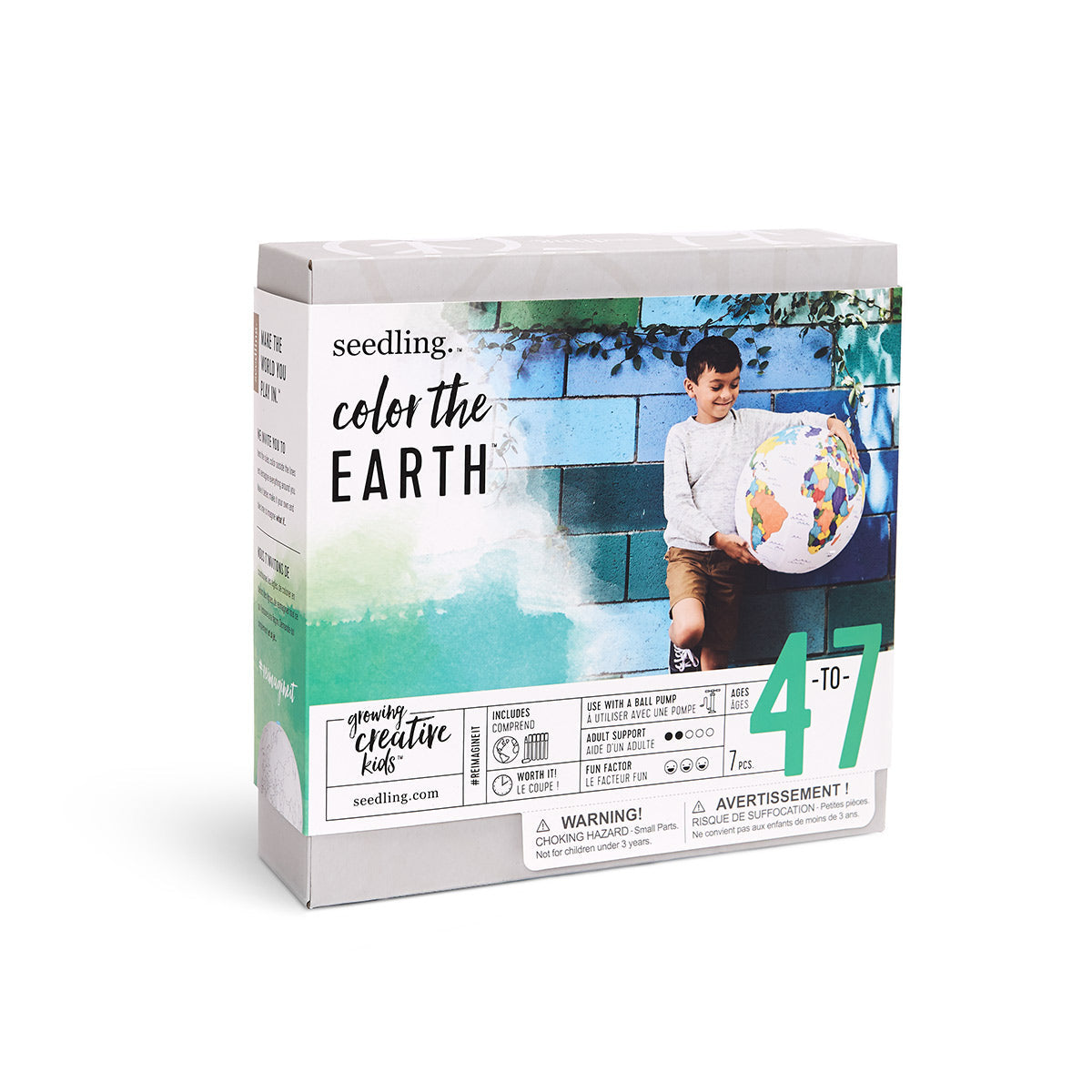 Color the Earth Inflatable Ball
