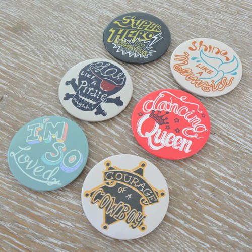 Pocket Money Collection - Let's Have Fun Today Badges